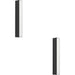 2 PACK Stylish Modern Design Black LED Wall Light for Indoor Spaces