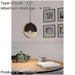Stylish Modern Black and Brown Pendant Ceiling Light for Indoor Spaces