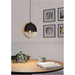 Stylish Modern Black and Brown Pendant Ceiling Light for Indoor Spaces