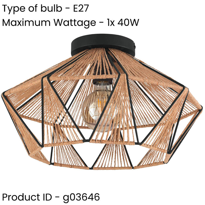 2 PACK Stunning Modern Black Ceiling Light for Indoor Spaces Versatile Semi Flush Design