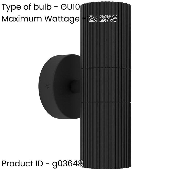 2 PACK Stylish Modern Black Wall Light for Indoor Spaces Perfect Home Lighting Solution