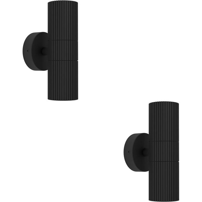 2 PACK Stylish Modern Black Wall Light for Indoor Spaces Perfect Home Lighting Solution