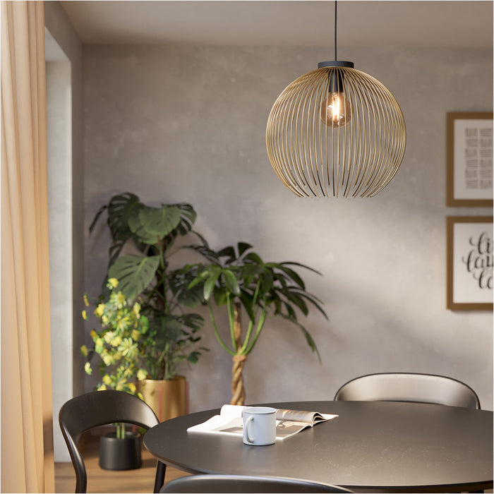 Stylish Modern Black and Gold Pendant Ceiling Light for Home Interiors