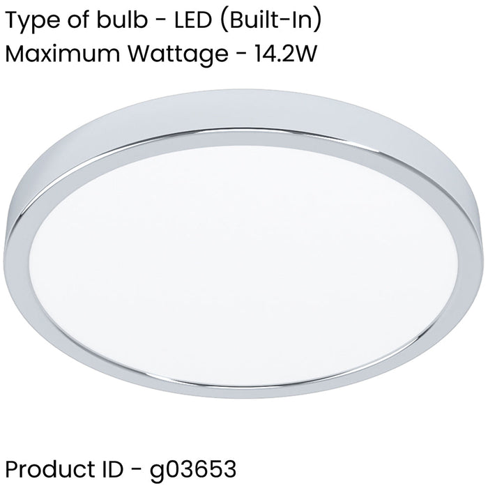 Stylish Modern Chrome LED Ceiling Light 27cm Semi Flush Fixture for Indoor Spaces