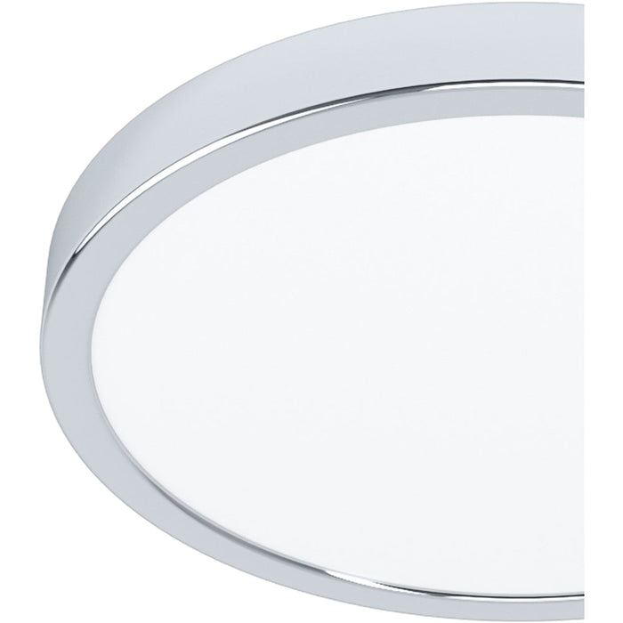 Stylish Modern Chrome LED Ceiling Light 27cm Semi Flush Fixture for Indoor Spaces