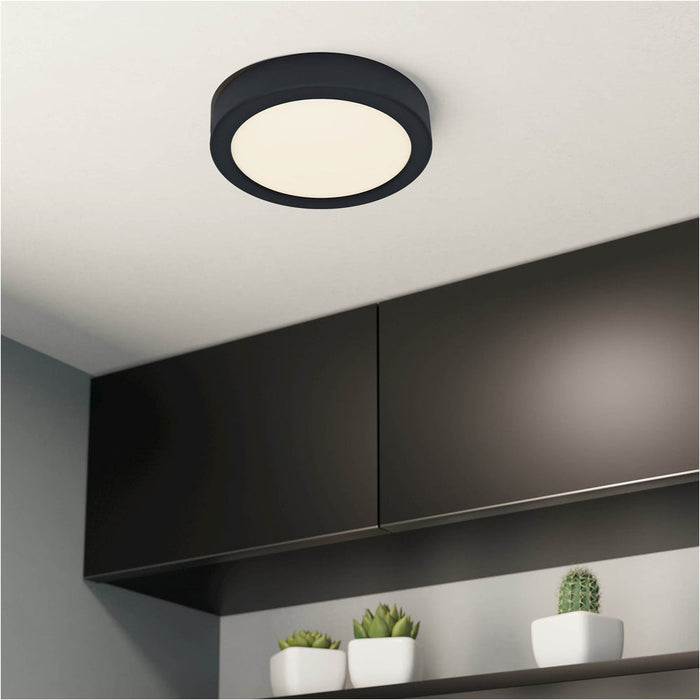 Sleek Modern Black LED Ceiling Light for Indoor Spaces Minimalist Design