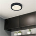 2 PACK Sleek Modern Black LED Ceiling Light for Indoor Spaces Minimalist Design