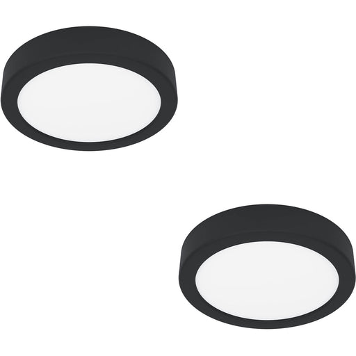 2 PACK Sleek Modern Black LED Ceiling Light for Indoor Spaces Minimalist Design