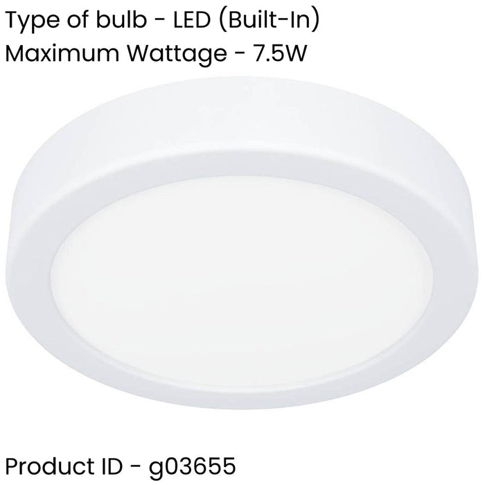 Stylish Modern White LED Ceiling Light for Indoor Spaces