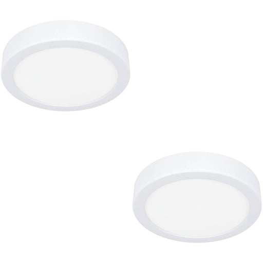 2 PACK Stylish Modern White LED Ceiling Light for Indoor Spaces