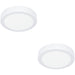 2 PACK Stylish Modern White LED Ceiling Light for Indoor Spaces