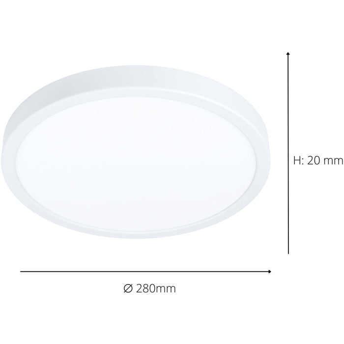 2 PACK Stylish 27cm White LED Ceiling Light for Modern Indoor Spaces