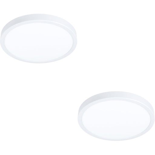 2 PACK Stylish 27cm White LED Ceiling Light for Modern Indoor Spaces