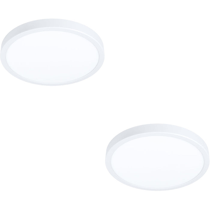 2 PACK Stylish 27cm White LED Ceiling Light for Modern Indoor Spaces