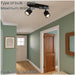 Sleek Modern Black LED Ceiling Spotlight for Stylish Bathrooms