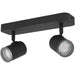 Sleek Modern Black LED Ceiling Spotlight for Stylish Bathrooms