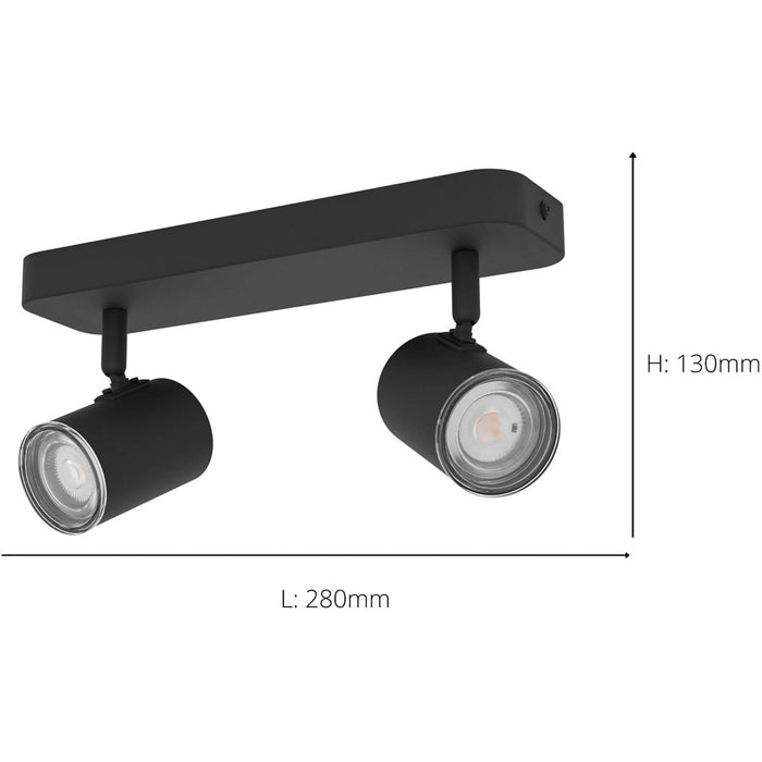 Sleek Modern Black LED Ceiling Spotlight for Stylish Bathrooms