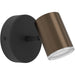 Sleek Modern Bronze and Black LED Ceiling Spotlight for Bathroom Lighting