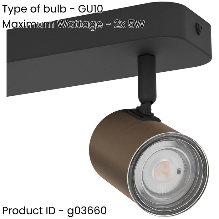 Stylish Bronze and Black LED Bathroom Ceiling Spotlight for Modern Homes