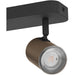 Stylish Bronze and Black Triple LED Bathroom Ceiling Spotlight for Modern Interiors