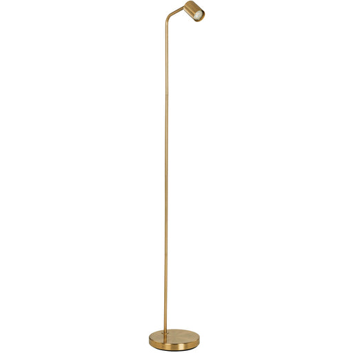 Stylish Modern Brushed Brass Floor Lamp GU10 Indoor Lighting Solution