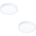 2 PACK Stylish Modern White Round LED Ceiling Light for Indoor Rooms