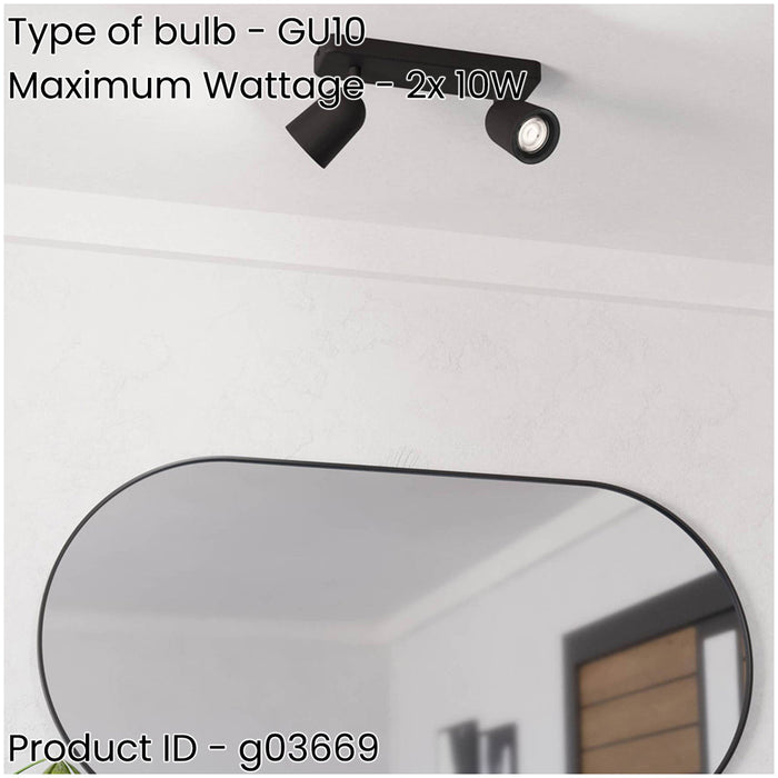 Sleek Black LED Ceiling Spotlight for Modern Indoor Rooms