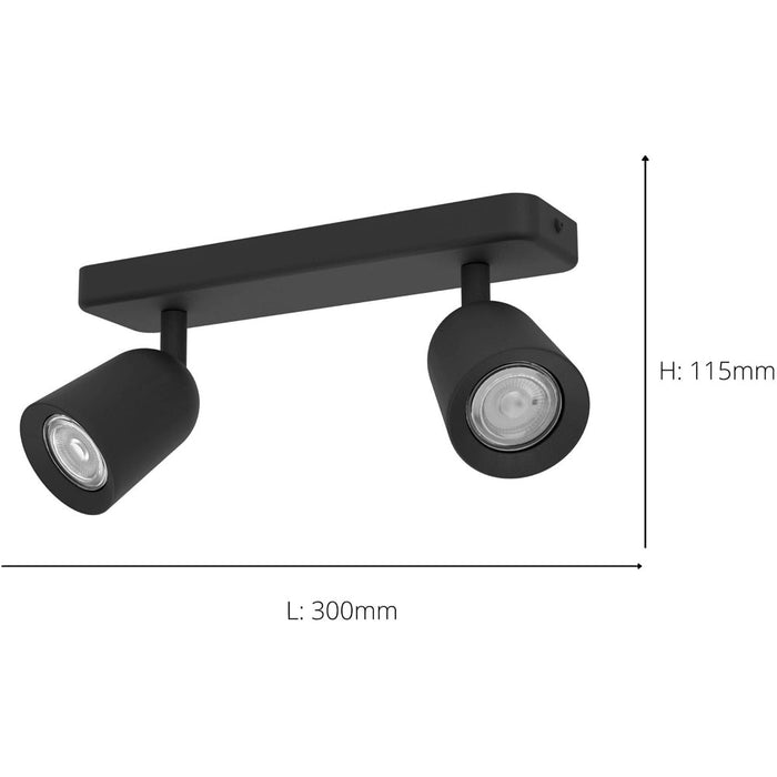 Sleek Black LED Ceiling Spotlight for Modern Indoor Rooms
