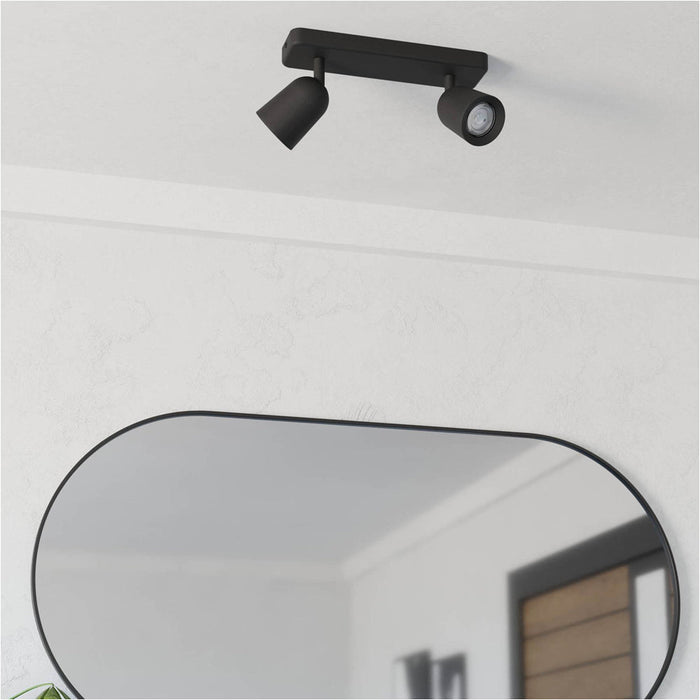 Sleek Black LED Ceiling Spotlight for Modern Indoor Rooms