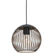 Stylish Black and Copper Triple Pendant Ceiling Light for Modern Interiors 32cm E27