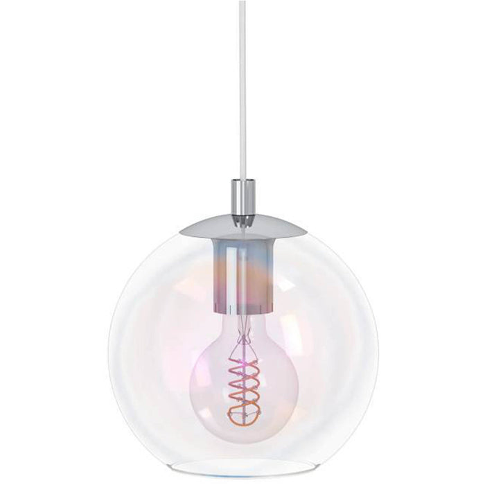 Sleek Modern Chrome E27 Single Pendant Light for Stylish Indoor Spaces
