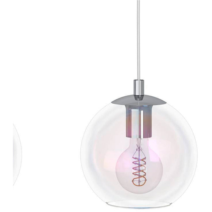 Stylish Modern Chrome Triple Pendant Ceiling Light with E27 Fitting for Contemporary Interiors