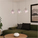 Stylish Modern Chrome Triple Pendant Ceiling Light with E27 Fitting for Contemporary Interiors