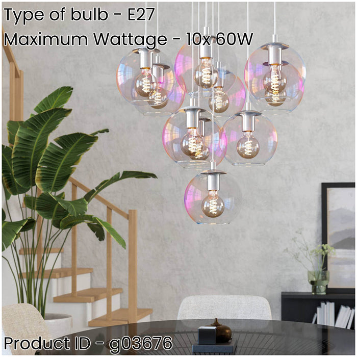 Stylish Modern Chrome Pendant Light E27 for Contemporary Indoor Spaces
