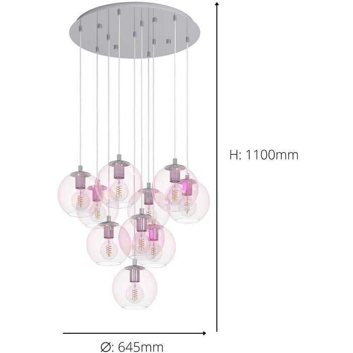 Stylish Modern Chrome Pendant Light E27 for Contemporary Indoor Spaces