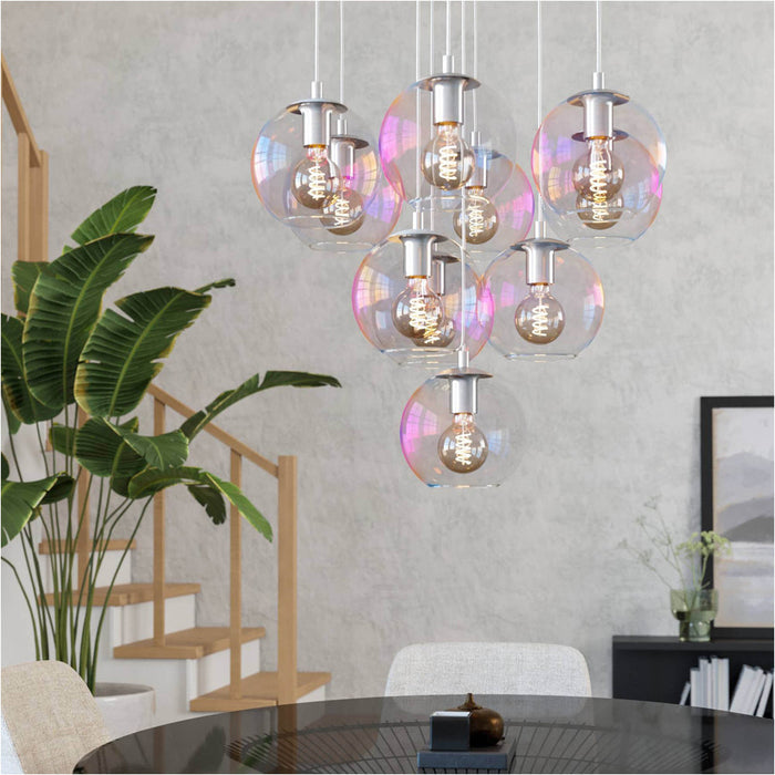 Stylish Modern Chrome Pendant Light E27 for Contemporary Indoor Spaces