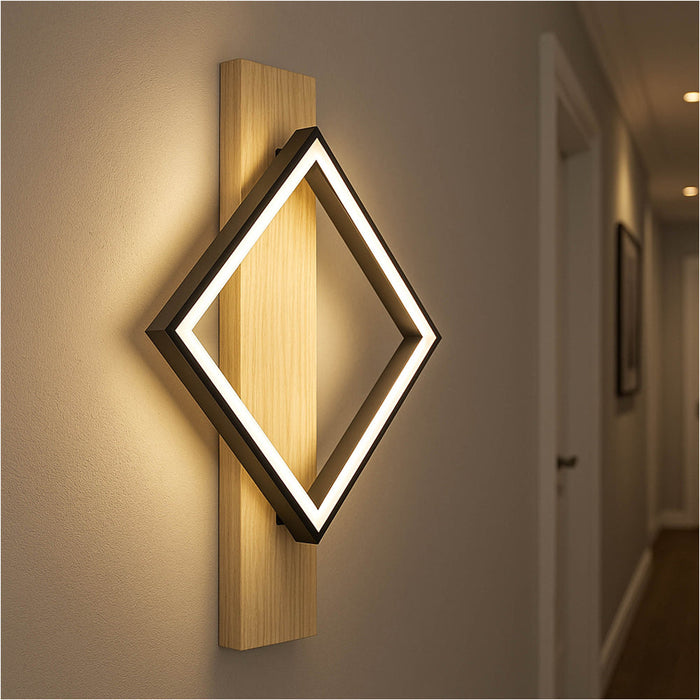 2 PACK Stylish Modern Black and Brown LED Ceiling Light for Indoor Spaces