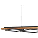 Stylish Modern Black and Brown Rustic LED Pendant Ceiling Light for Indoor Spaces