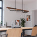 Stylish Modern Black and Brown Rustic LED Pendant Ceiling Light for Indoor Spaces