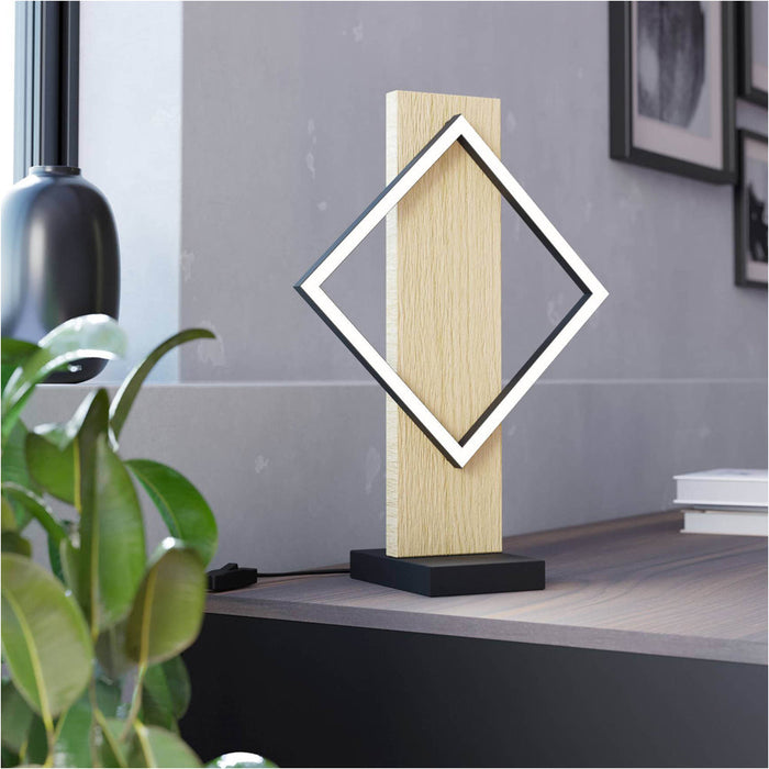 Modern Design LED Table Lamp in Black and Brown for Stylish Home Lighting
