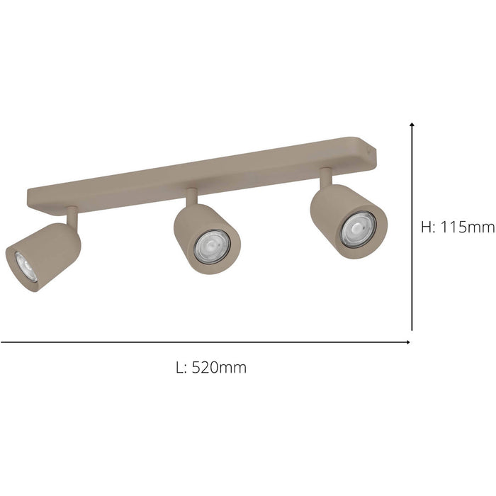 Stylish Sandy Triple Ceiling Spotlight for Indoor Home Decor