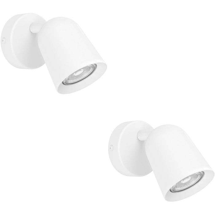 2 PACK Stylish LED White Ceiling Spotlight for Indoor Use Modern Design