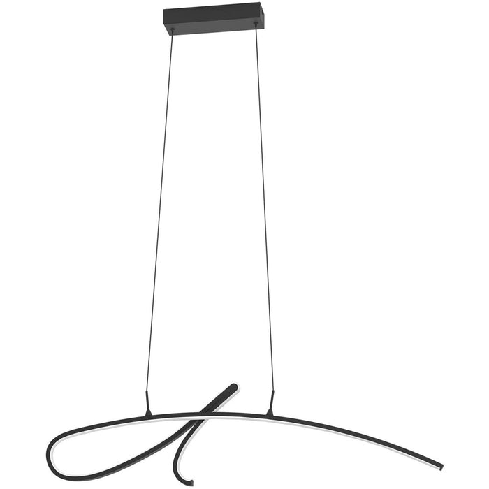 Stylish Modern Black LED Pendant Light for Indoor Spaces Perfect Ceiling Fixture