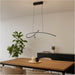 Stylish Modern Black LED Pendant Light for Indoor Spaces Perfect Ceiling Fixture