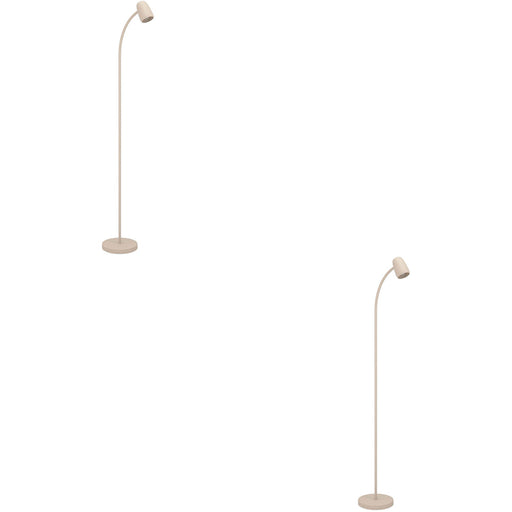 2 PACK Stylish Sandy Floor Lamp for Modern Home Décor Elegant Indoor Lighting Solution