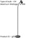 Stylish Modern Black Floor Lamp for Indoor Spaces Illuminate Your Home with Elegance
