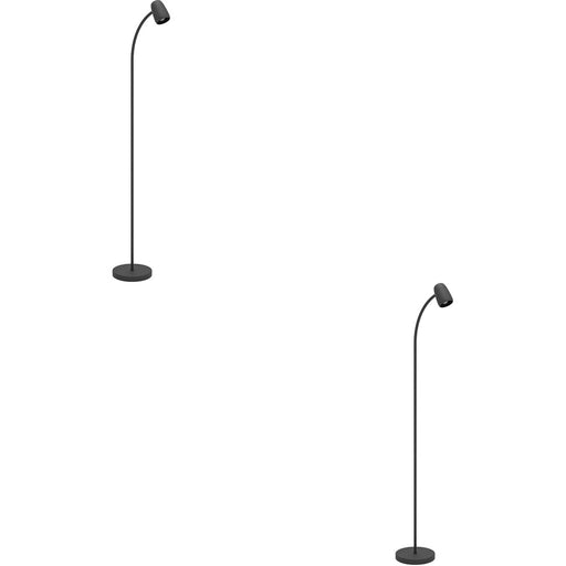 2 PACK Stylish Modern Black Floor Lamp for Indoor Spaces Illuminate Your Home with Elegance
