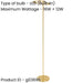 Stylish Modern Brushed Brass LED Floor Lamp for Indoor Lighting