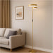 2 PACK Stylish Modern Brushed Brass LED Floor Lamp for Indoor Lighting