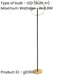 Sleek Modern Brushed Brass and Black LED Floor Lamp for Stylish Indoor Illumination